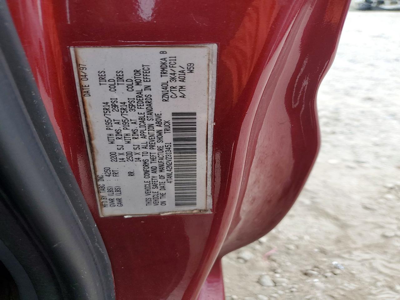 1997 TOYOTA TACOMA