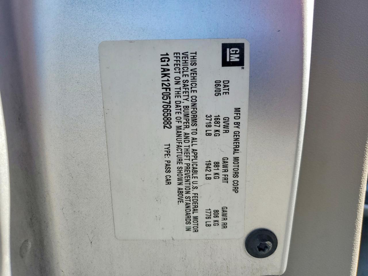 2005 CHEVROLET COBALT