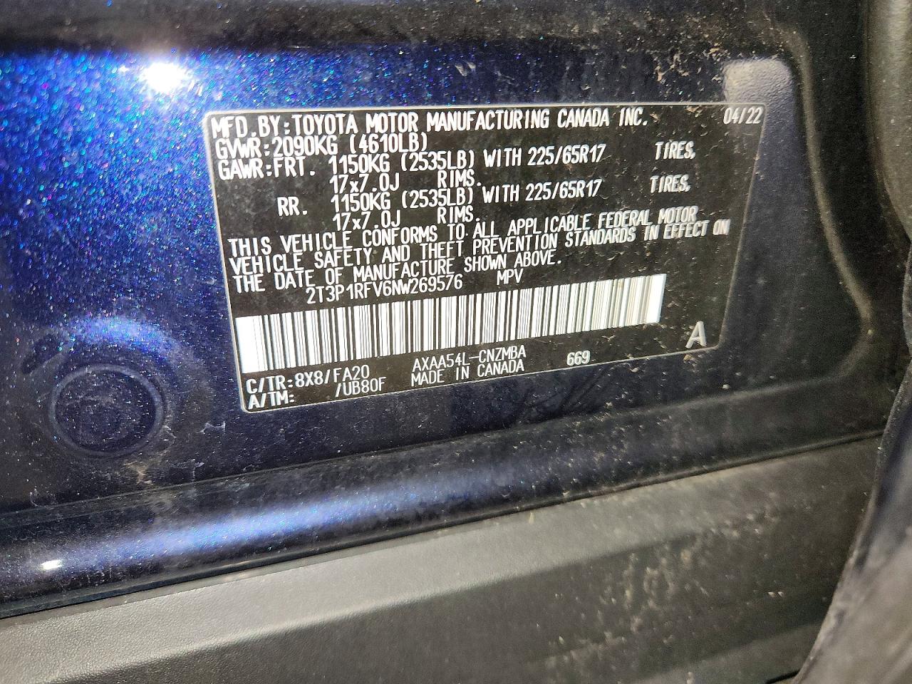 2022 TOYOTA RAV4