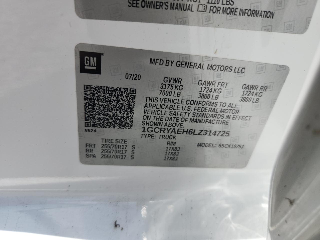 2020 CHEVROLET ALL Models