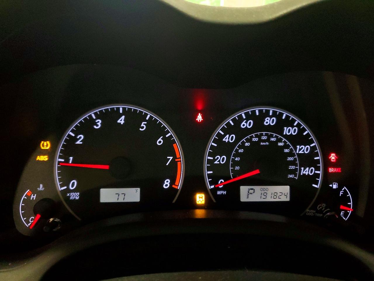 2012 TOYOTA COROLLA