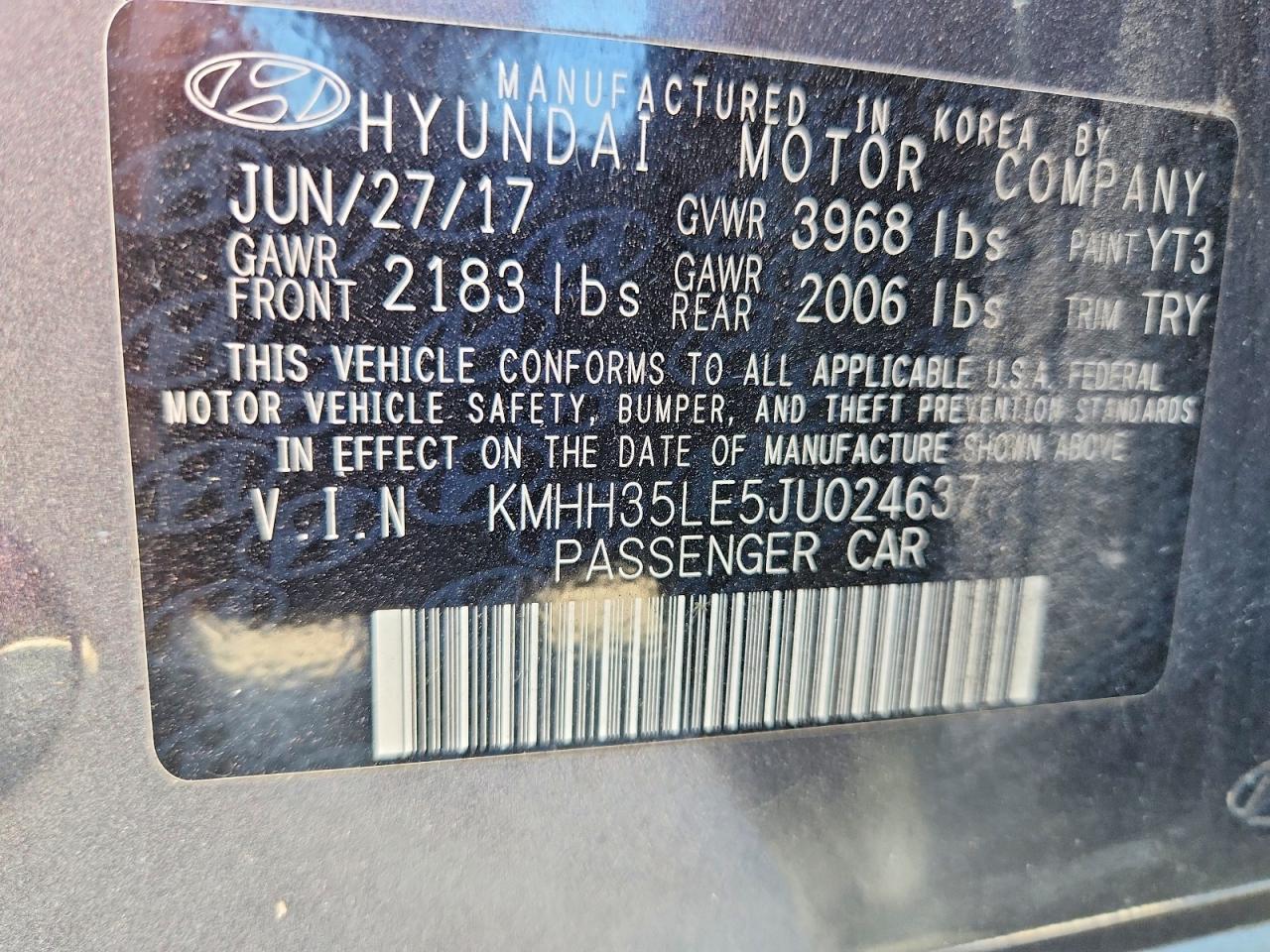 2018 HYUNDAI ELANTRA