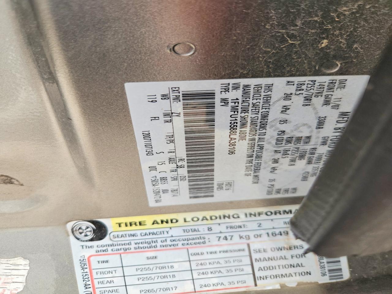 2008 FORD EXPEDITION