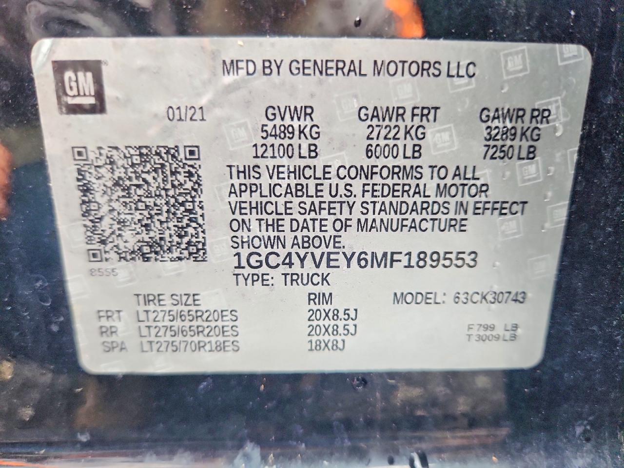 2021 CHEVROLET SILVERADO