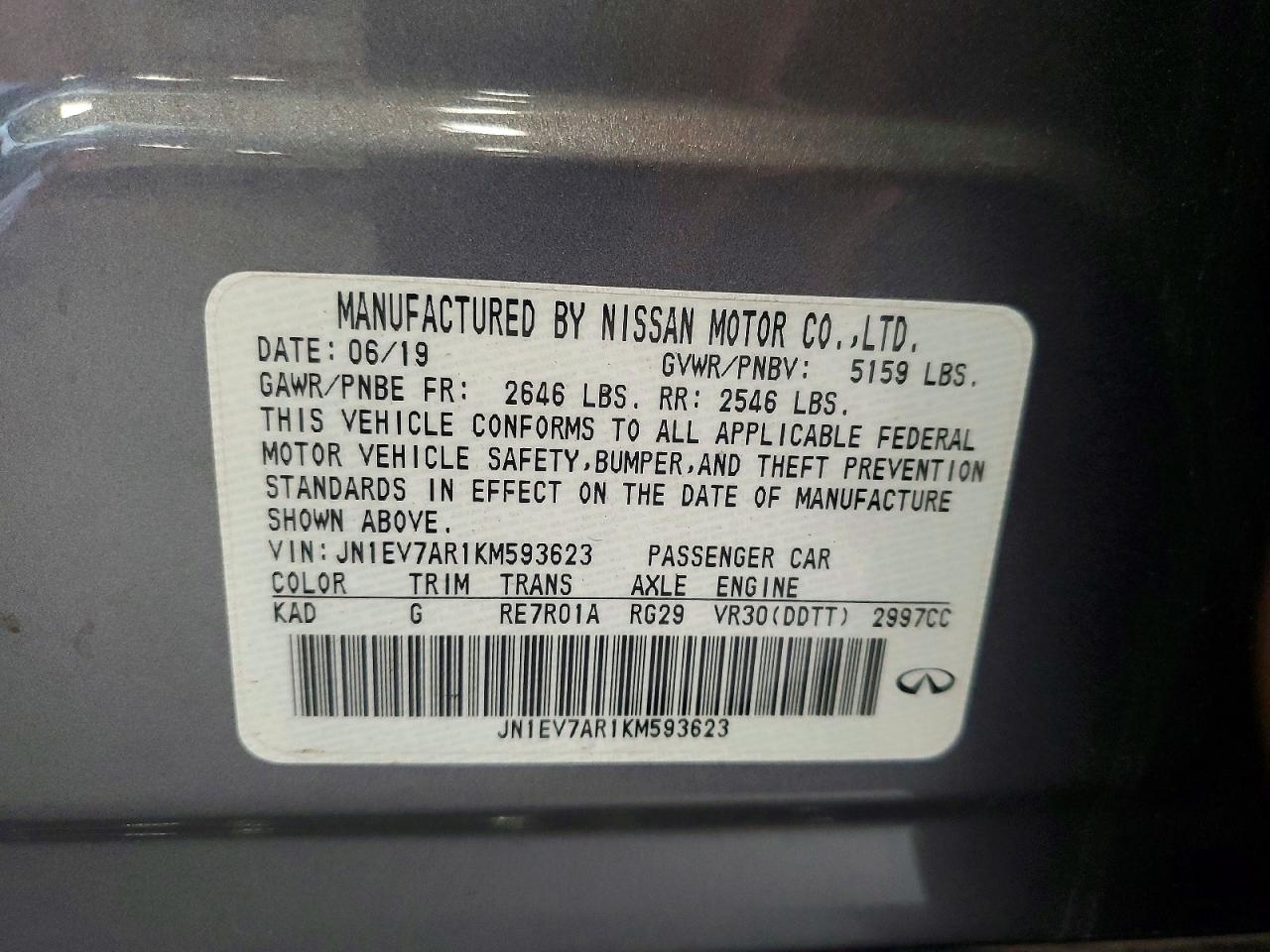2019 INFINITI Q50