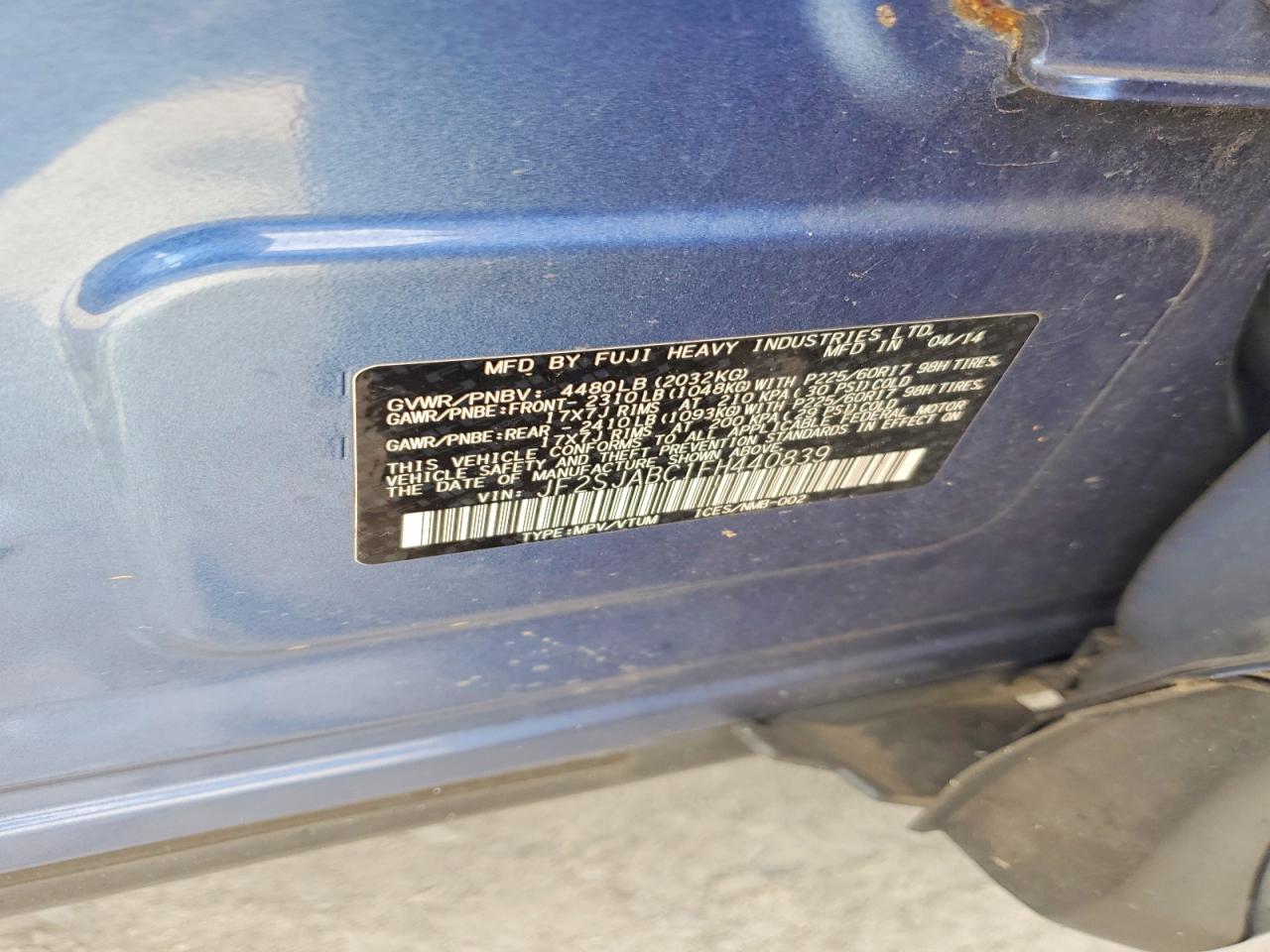 2015 SUBARU FORESTER