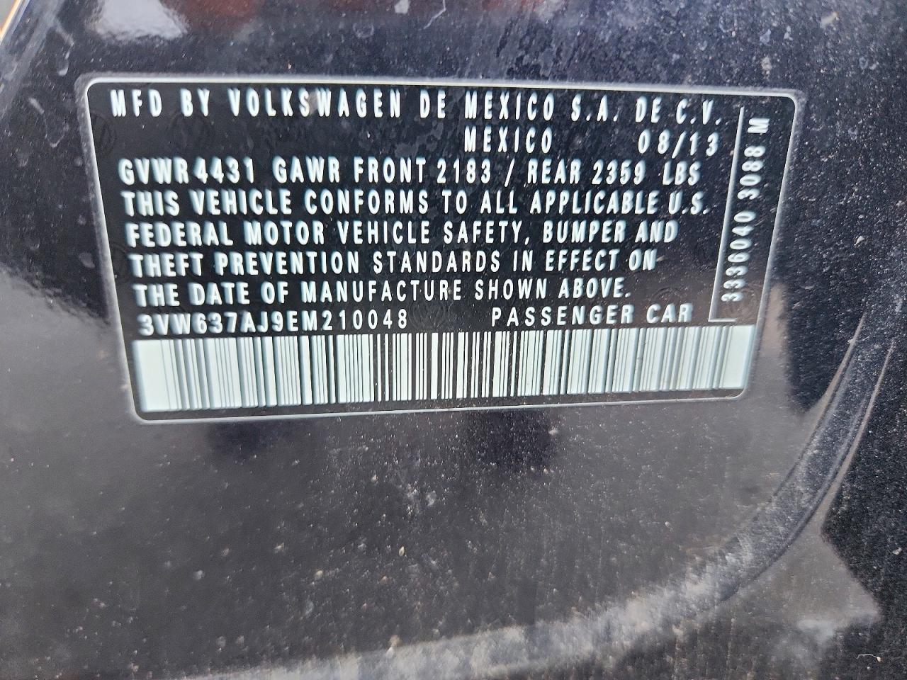 2014 VOLKSWAGEN JETTA