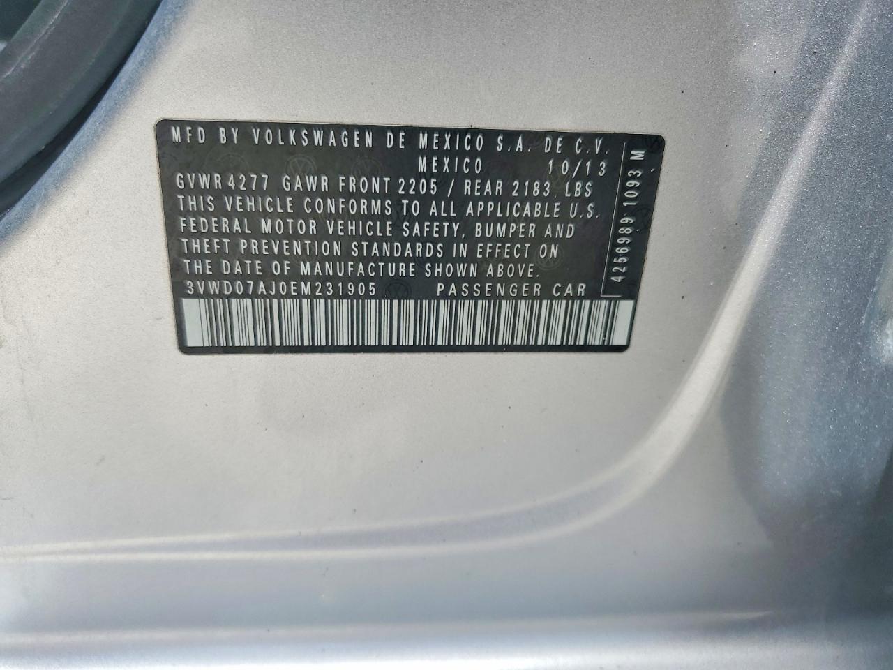2014 VOLKSWAGEN JETTA