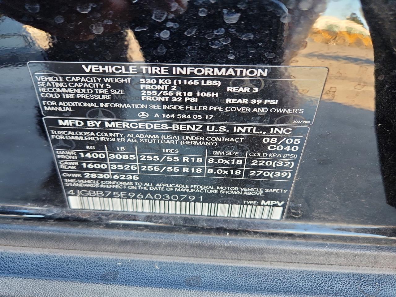 2006 MERCEDES-BENZ M-CLASS