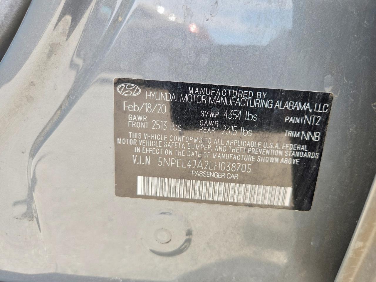 2020 HYUNDAI SONATA