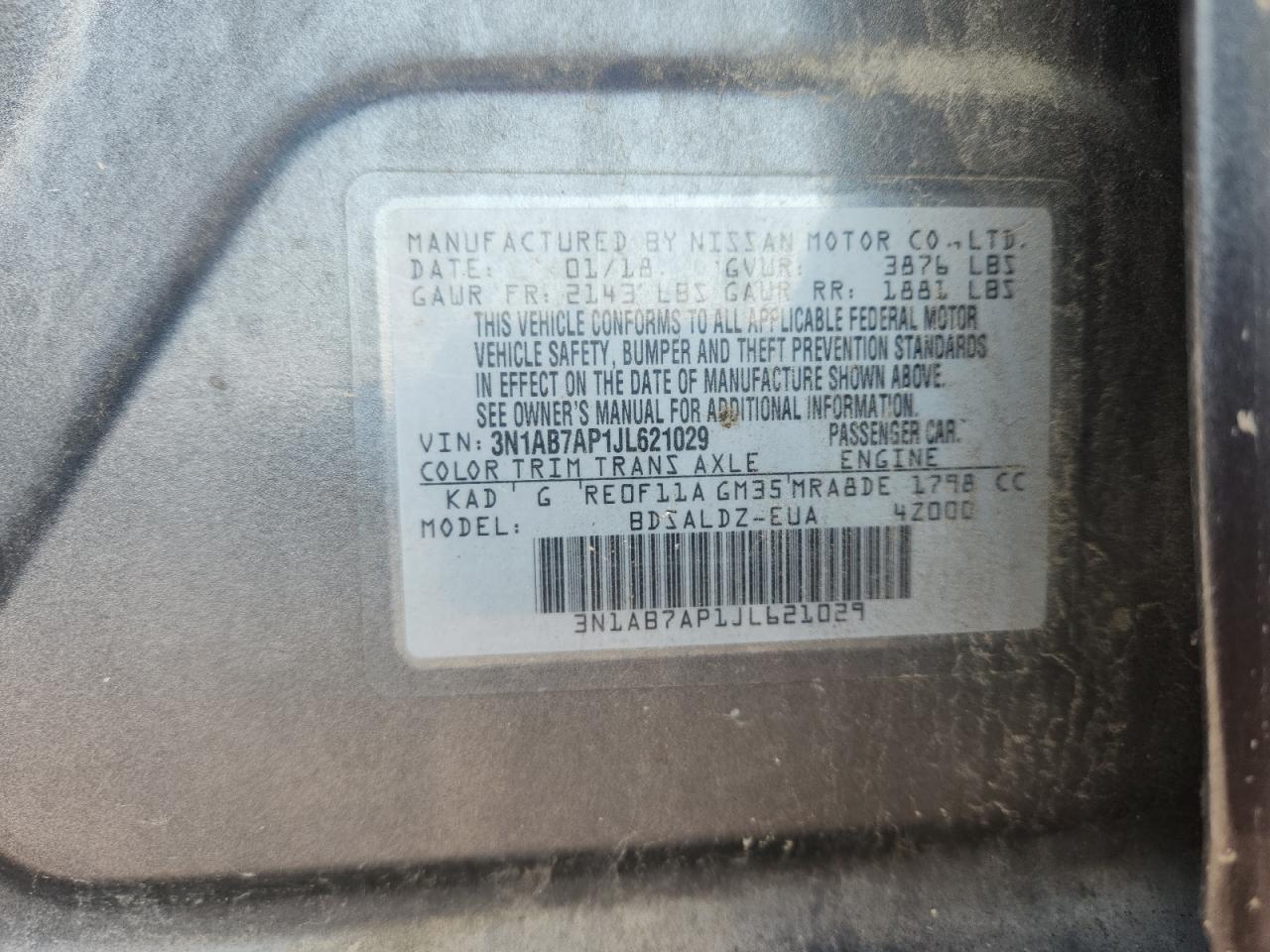 2018 NISSAN SENTRA