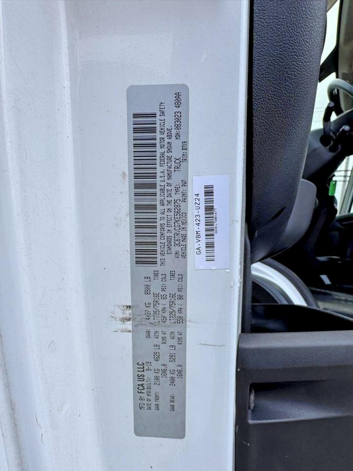2019 RAM PROMASTER