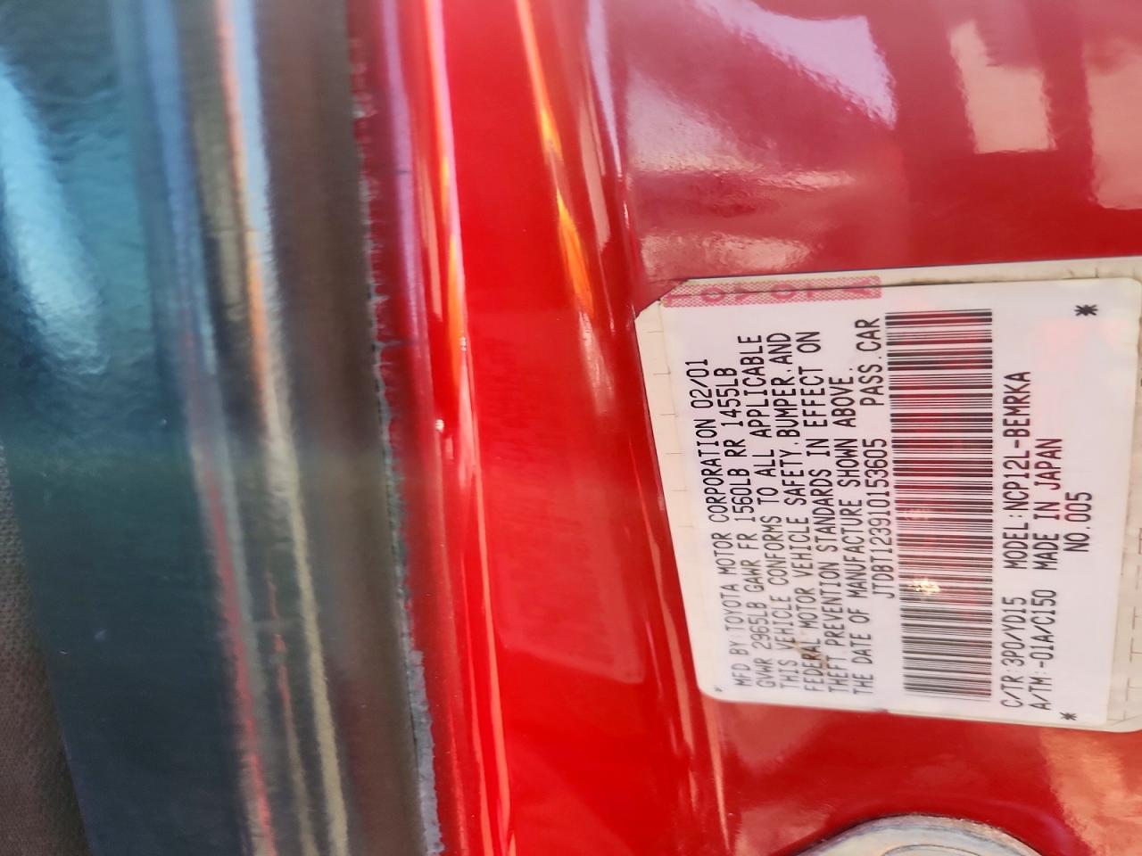2001 TOYOTA ECHO BASE