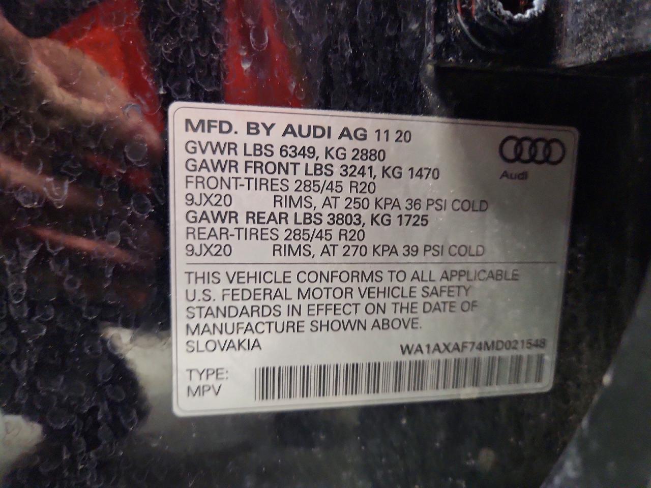 2021 AUDI Q7