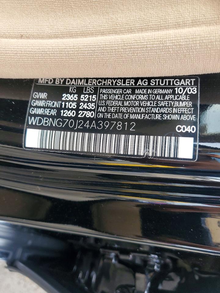 2004 MERCEDES-BENZ S-CLASS