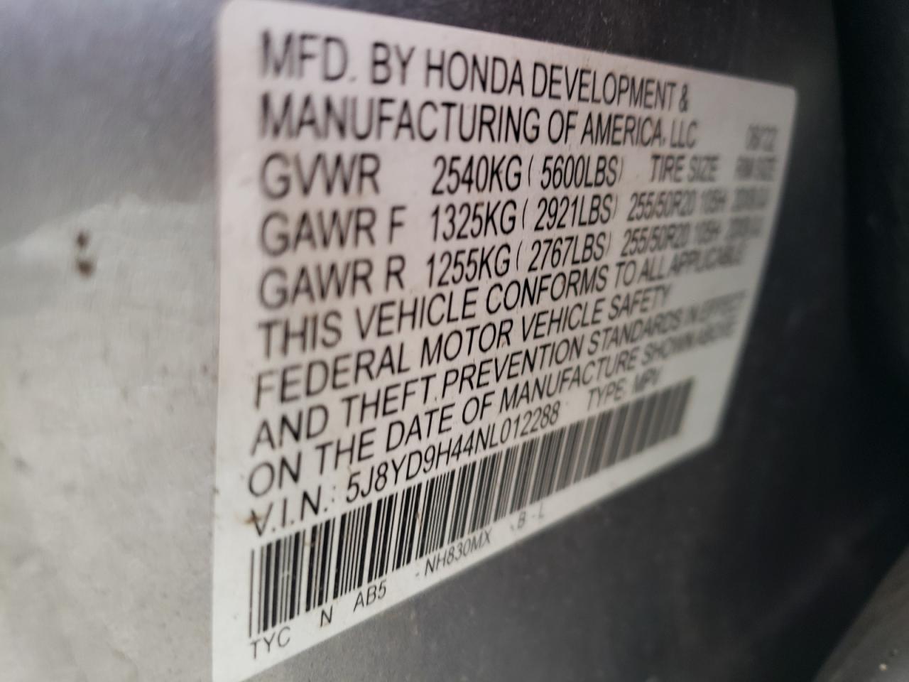 2022 ACURA MDX