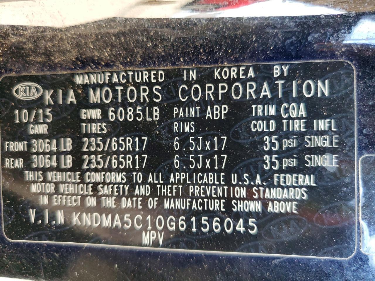 2016 KIA SEDONA