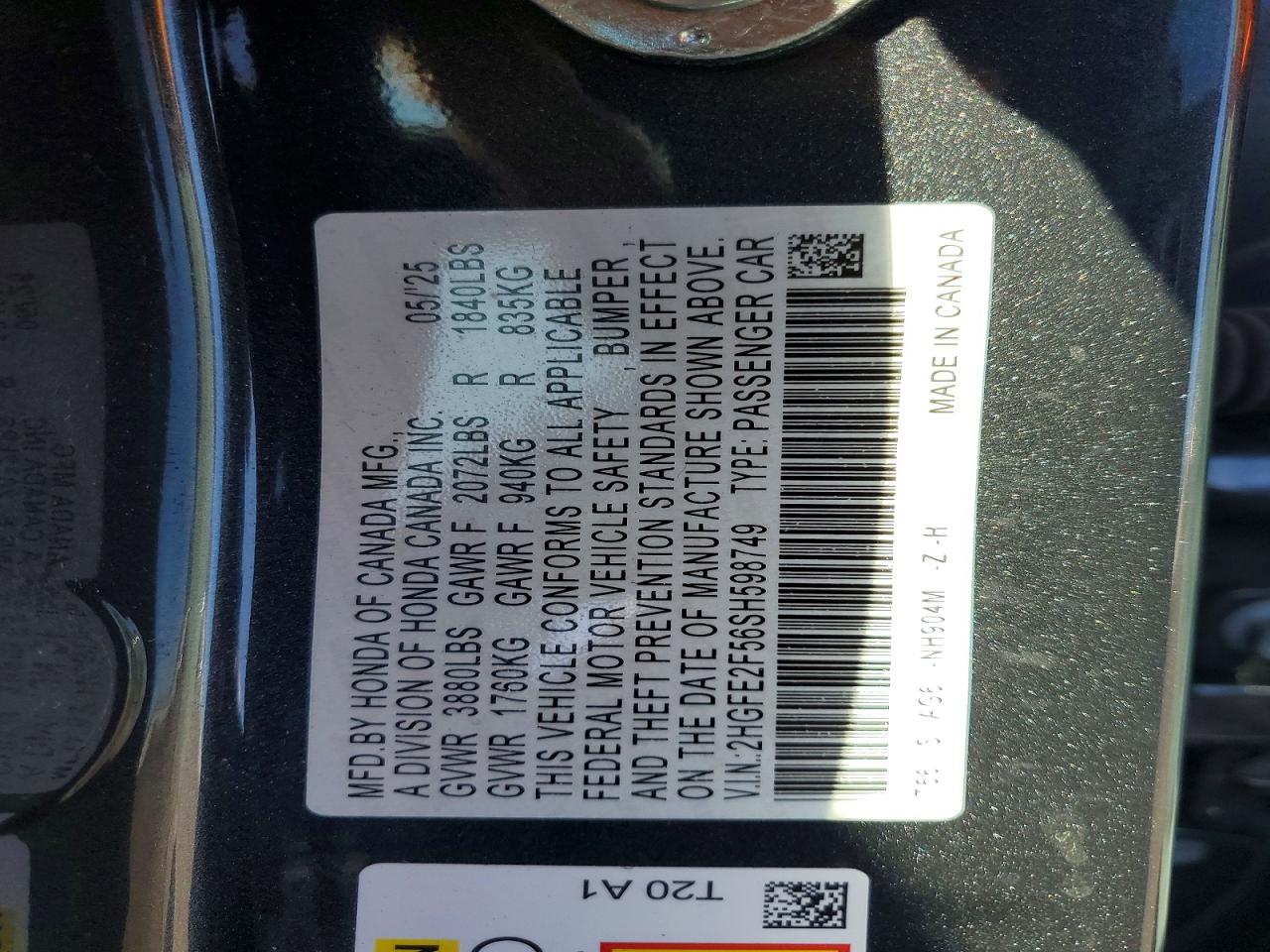 2025 HONDA CIVIC
