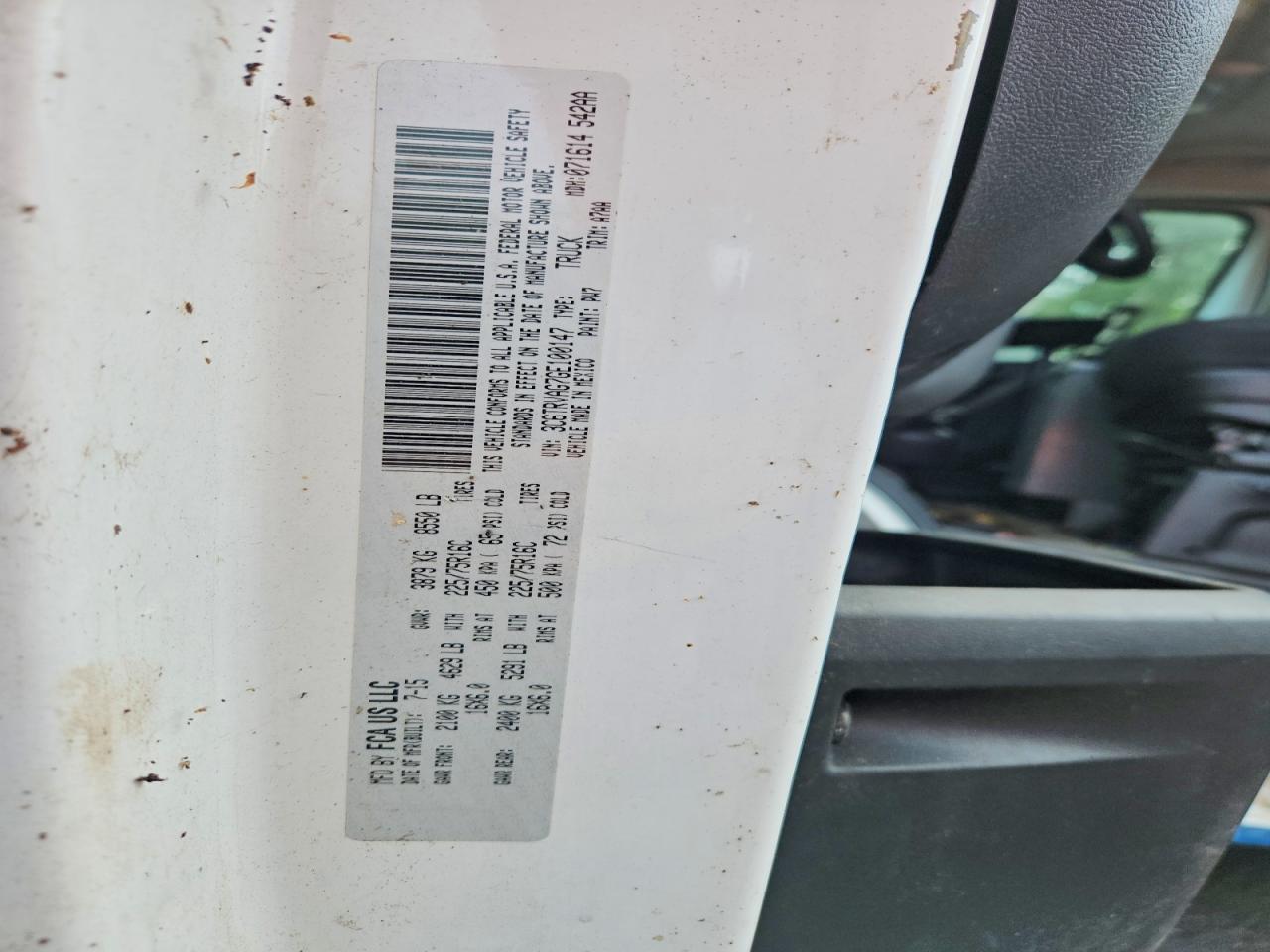 2016 RAM PROMASTER