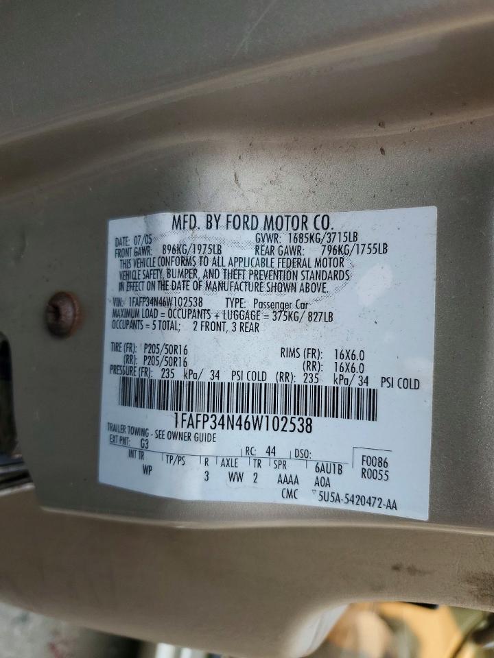 2006 FORD FOCUS