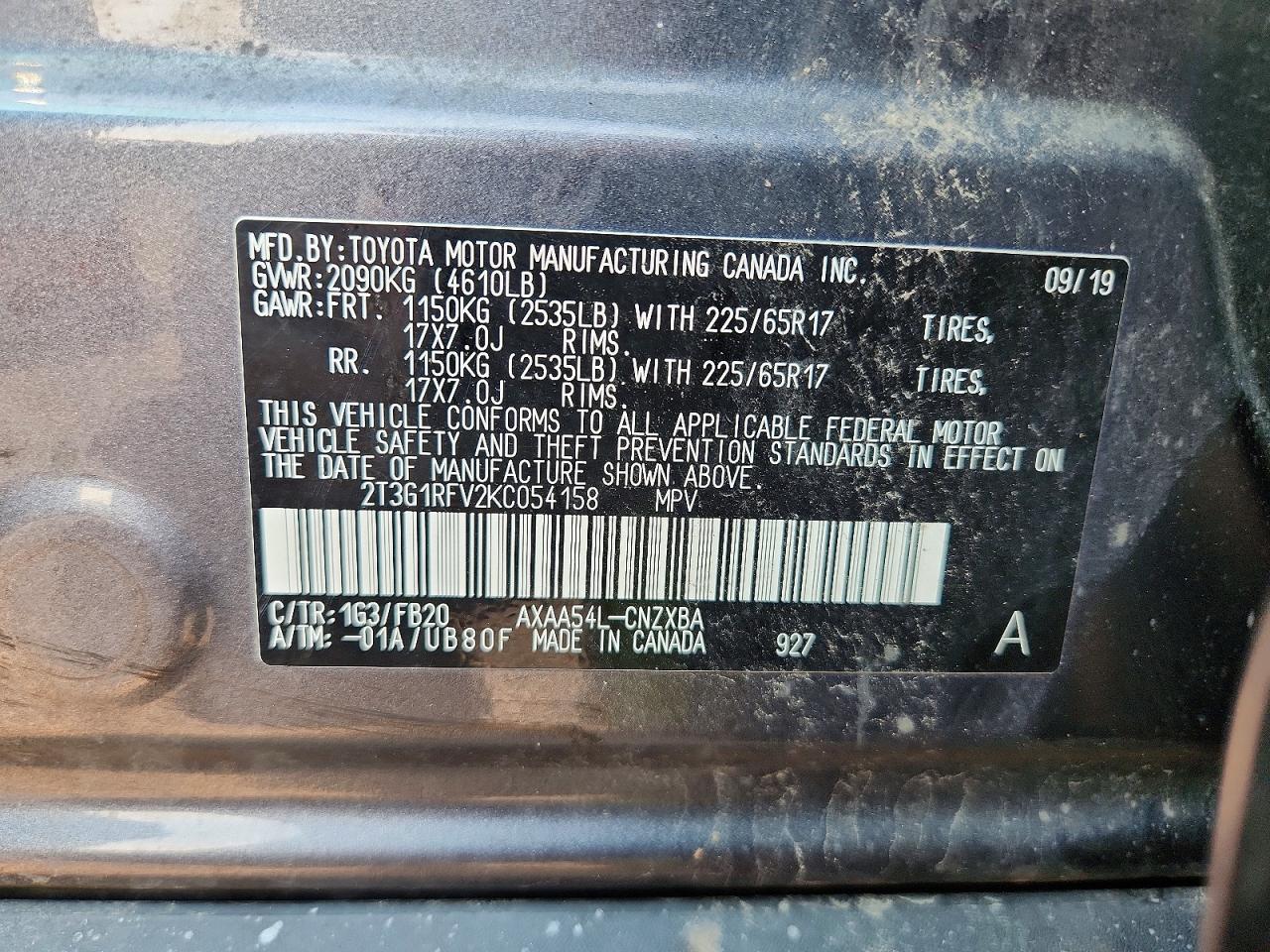2019 TOYOTA RAV4