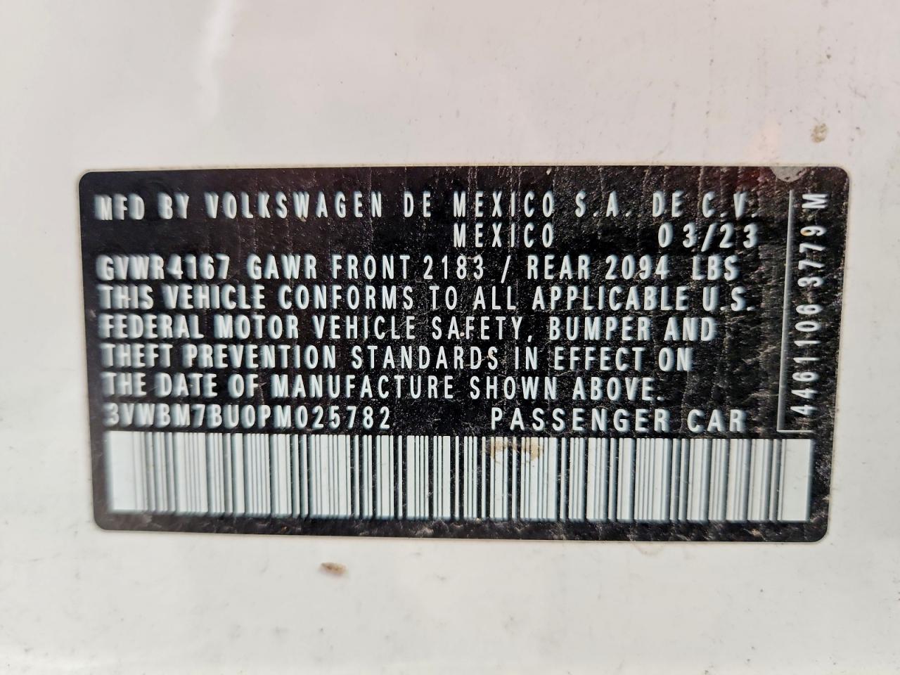 2023 VOLKSWAGEN JETTA