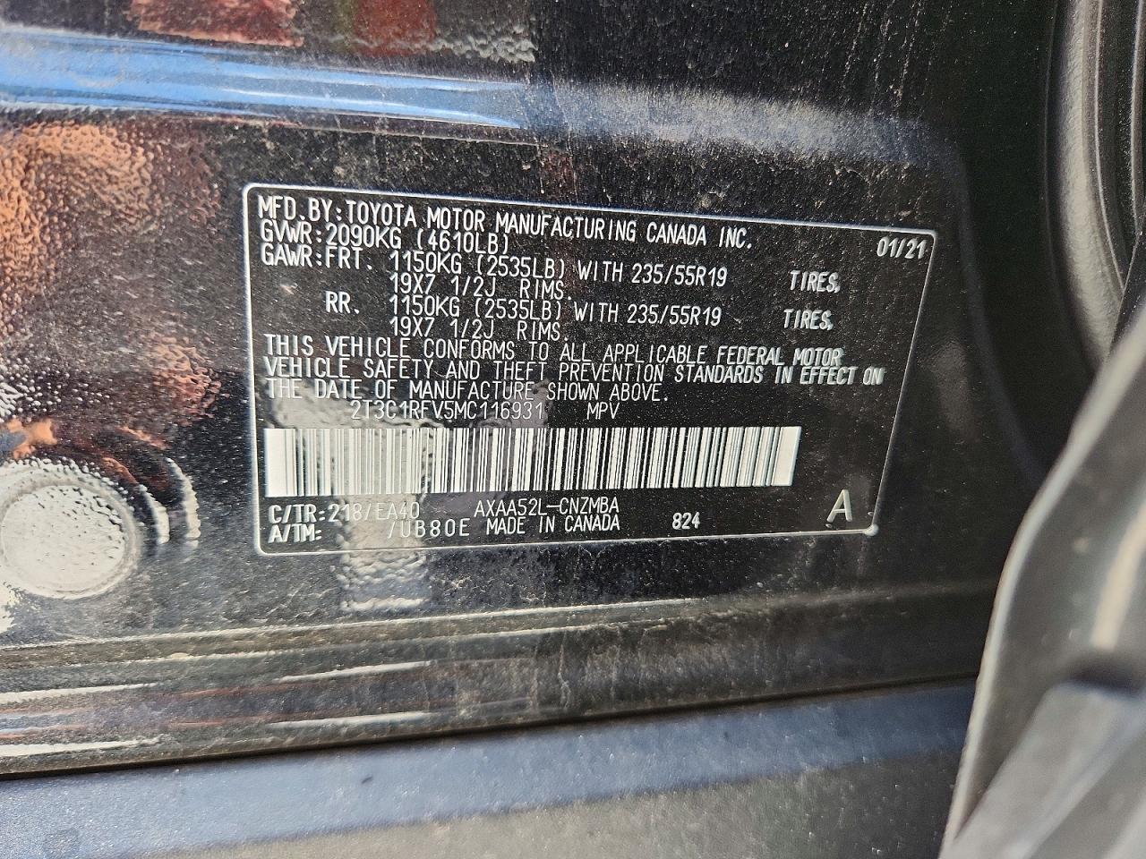 2021 TOYOTA RAV4