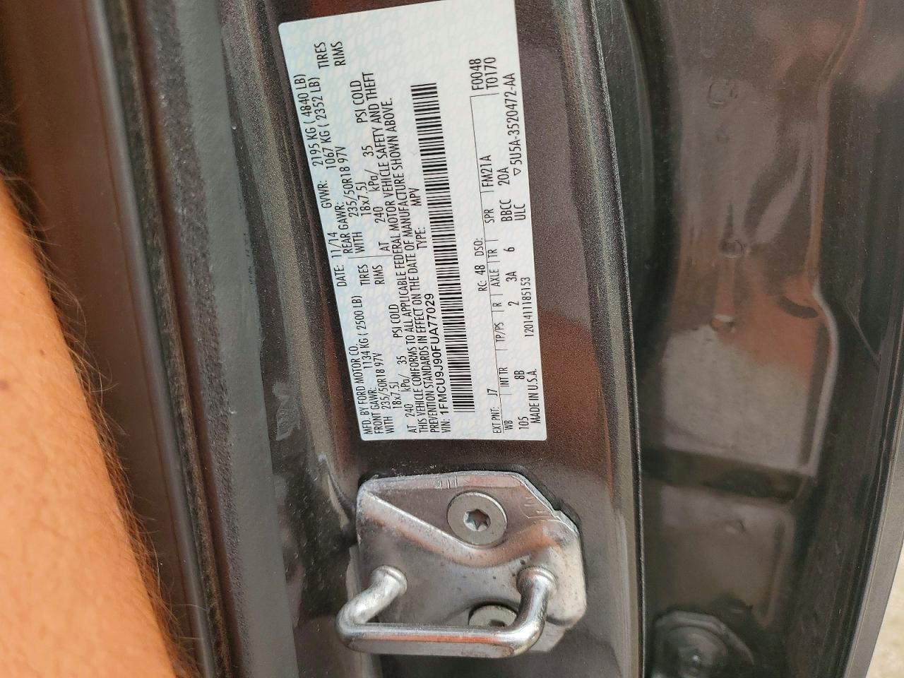 2015 FORD ESCAPE