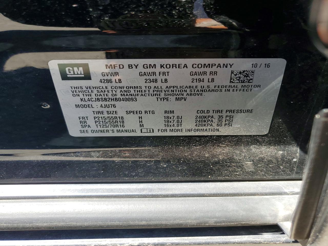 2017 BUICK ENCORE