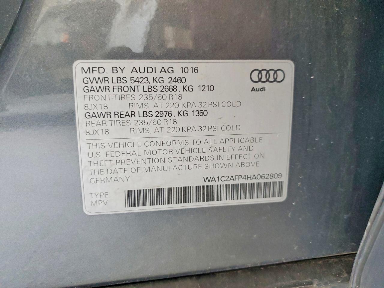 2017 AUDI Q5