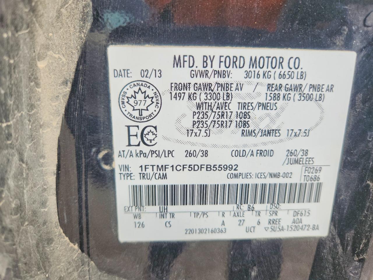 2013 FORD F150