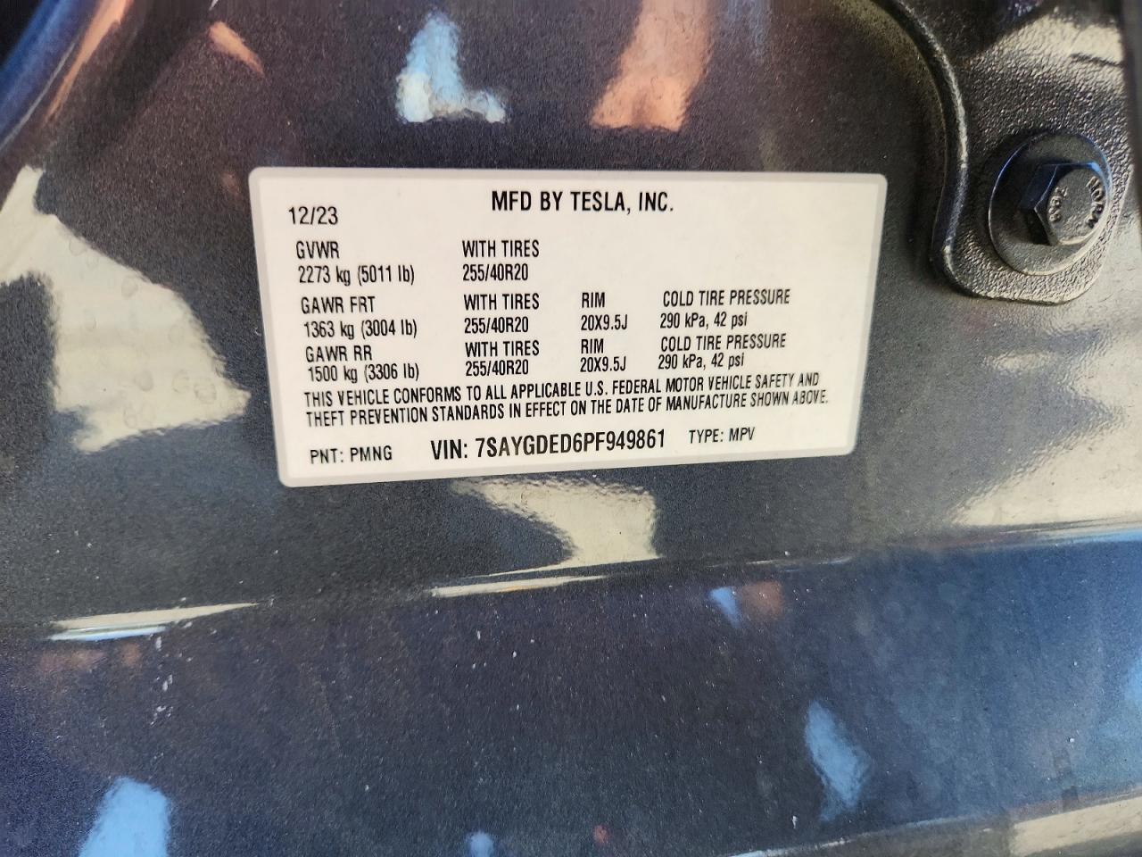 2023 TESLA MODEL Y