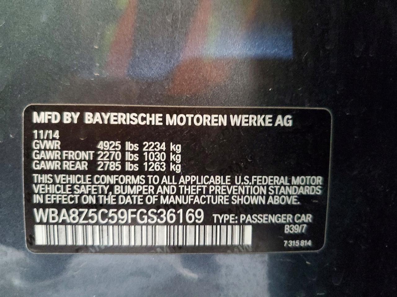 2015 BMW 3 SERIES