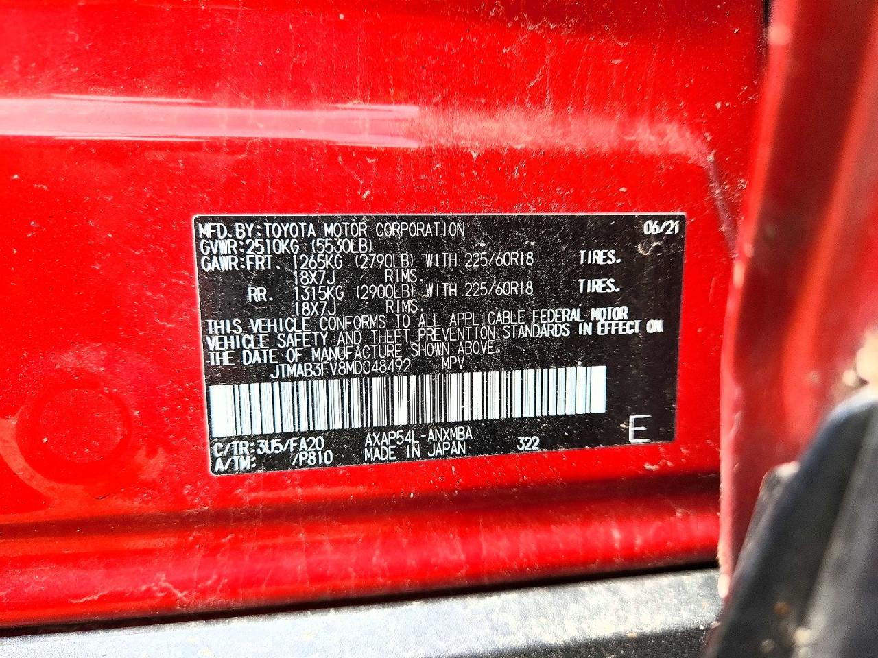 2021 TOYOTA RAV4