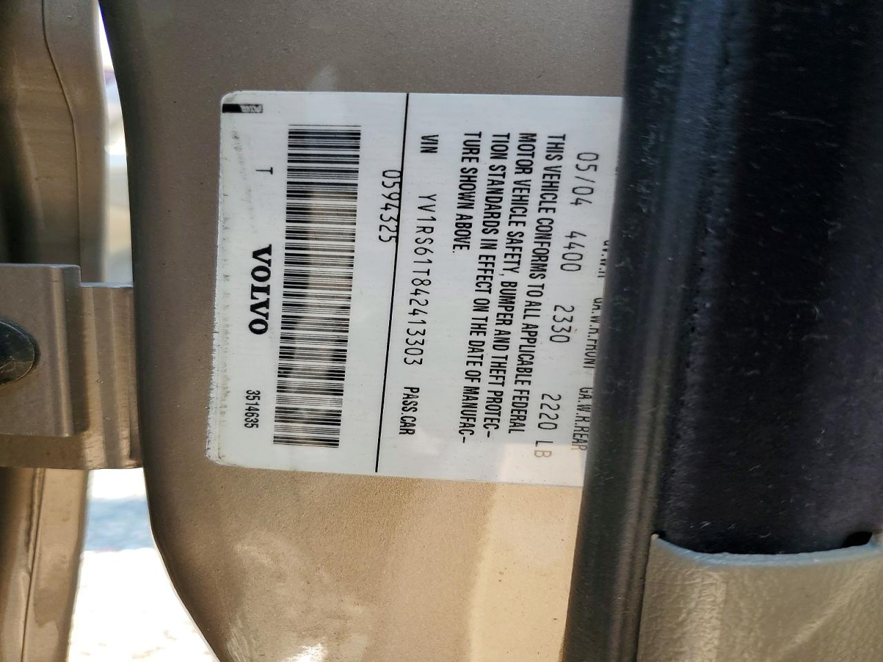 2004 VOLVO S60