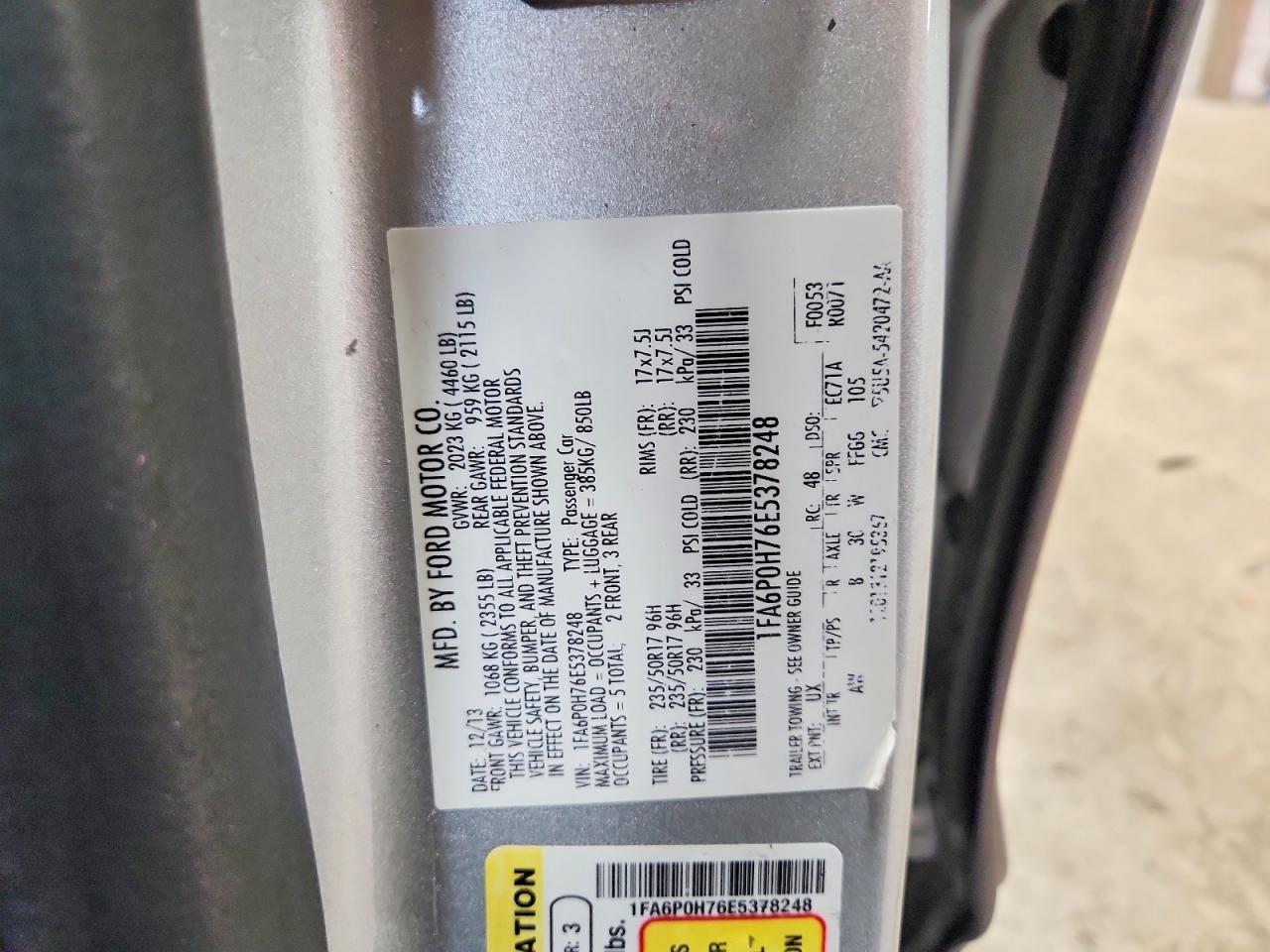 2014 FORD FUSION