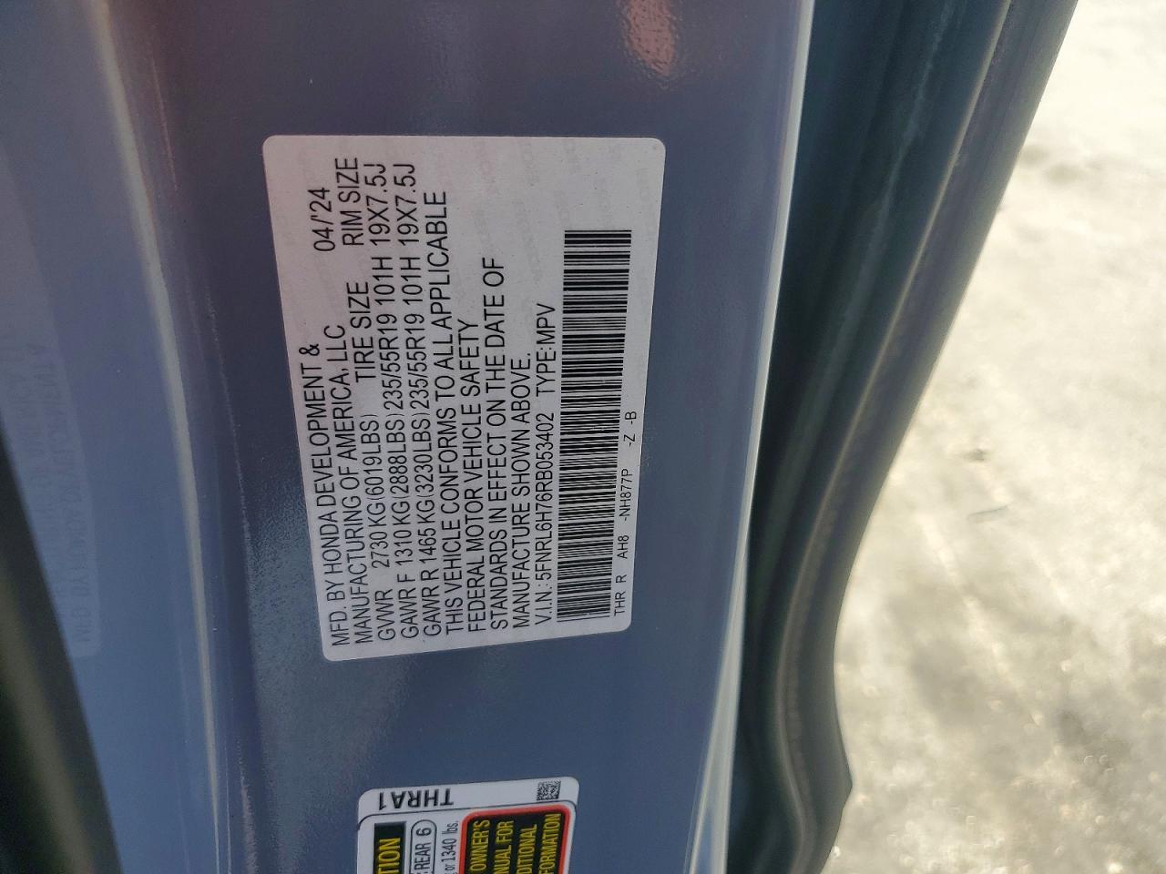 2024 HONDA ODYSSEY
