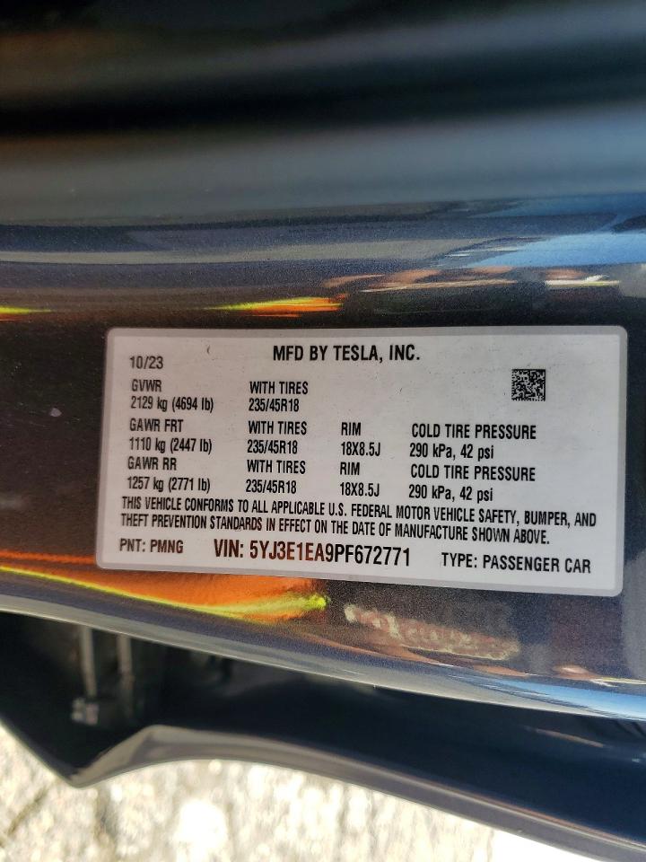 2023 TESL MODEL 3