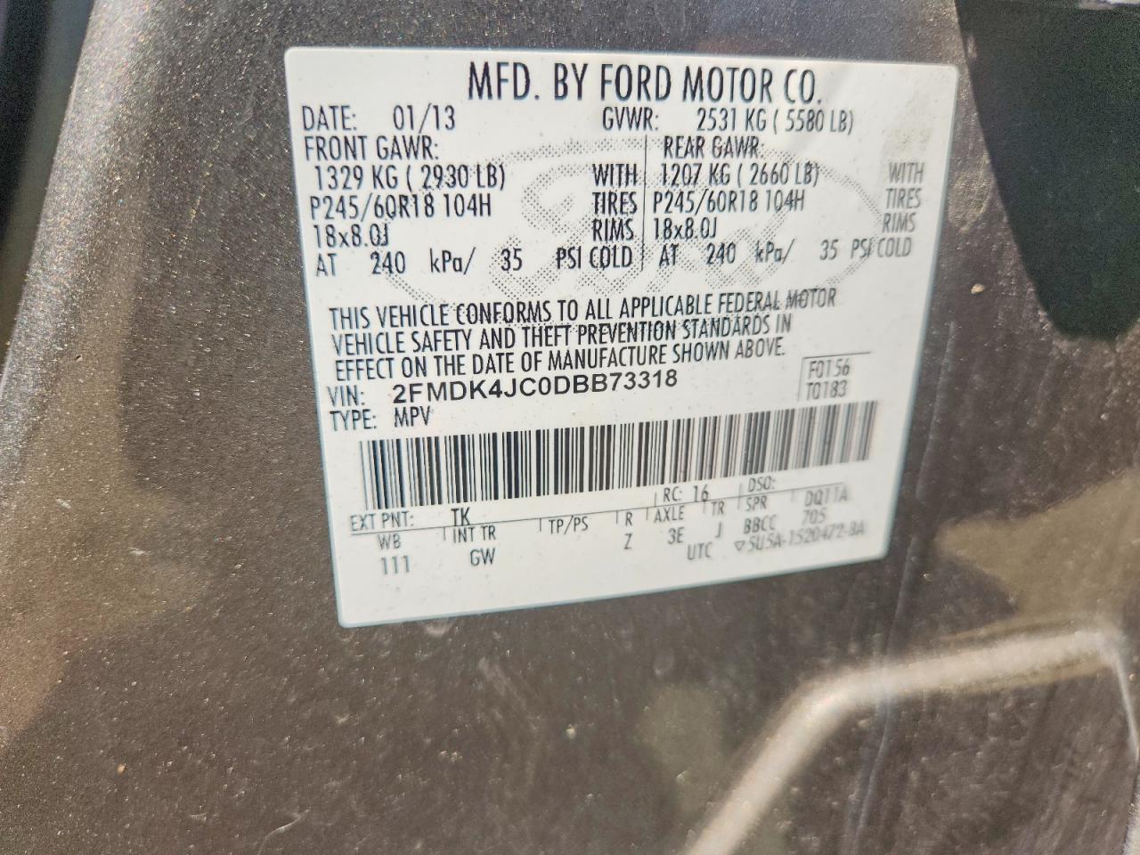 2013 FORD EDGE