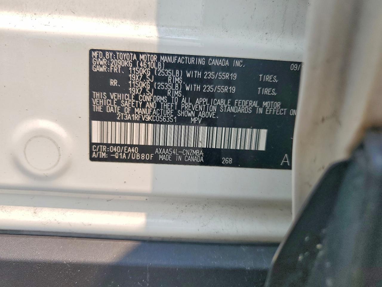 2019 TOYOTA RAV4