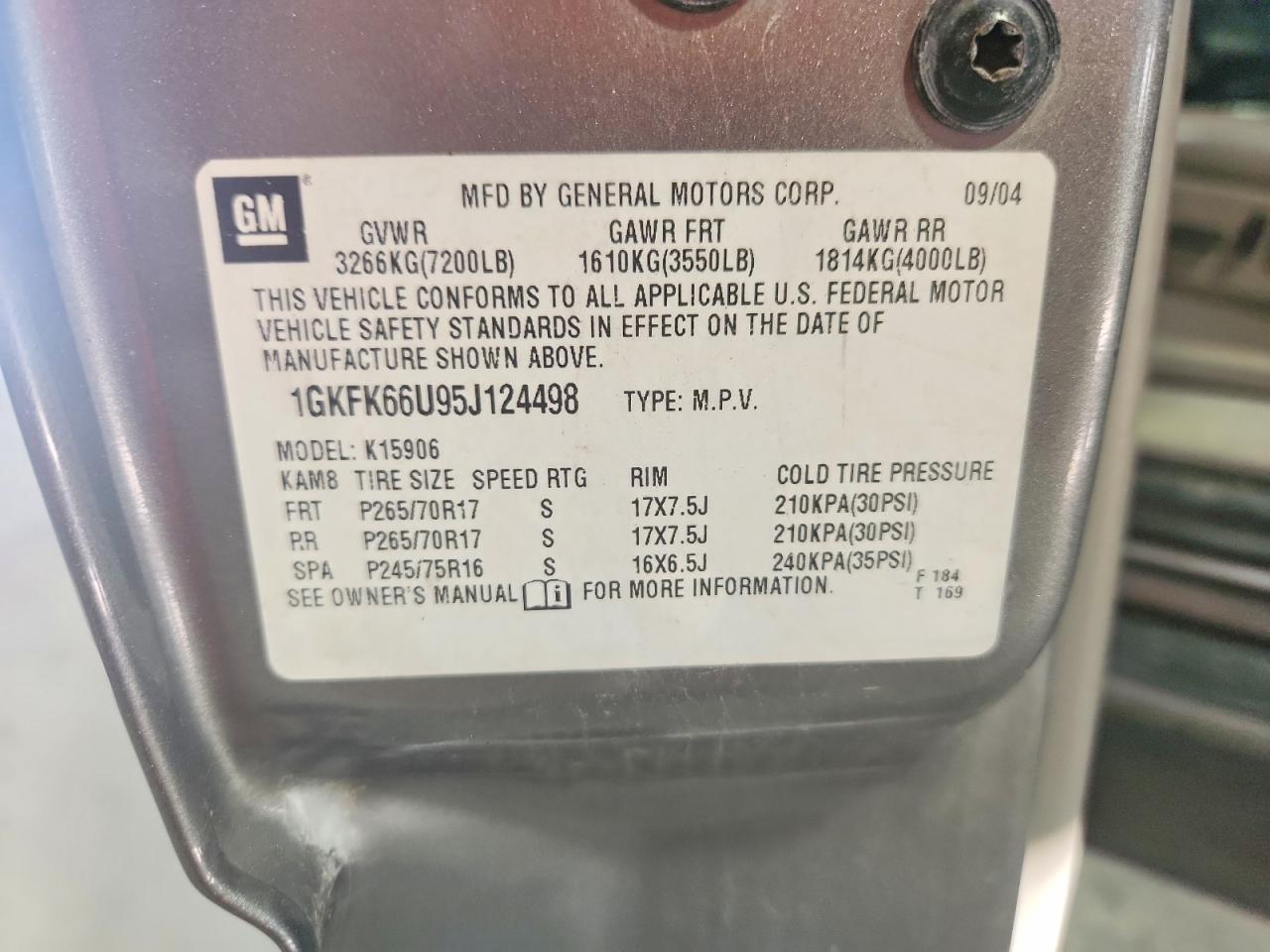 2005 GMC YUKON