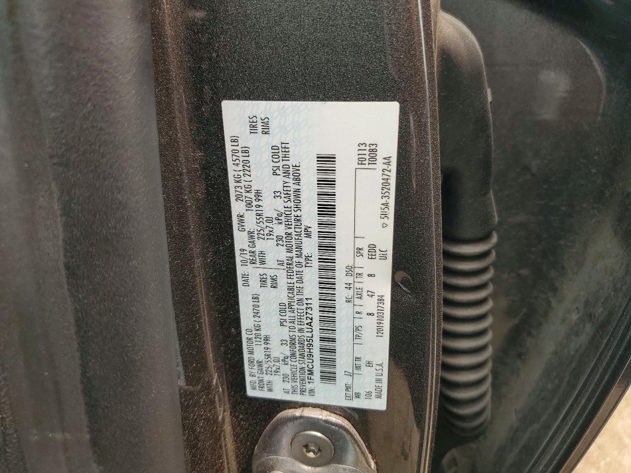2020 FORD ESCAPE