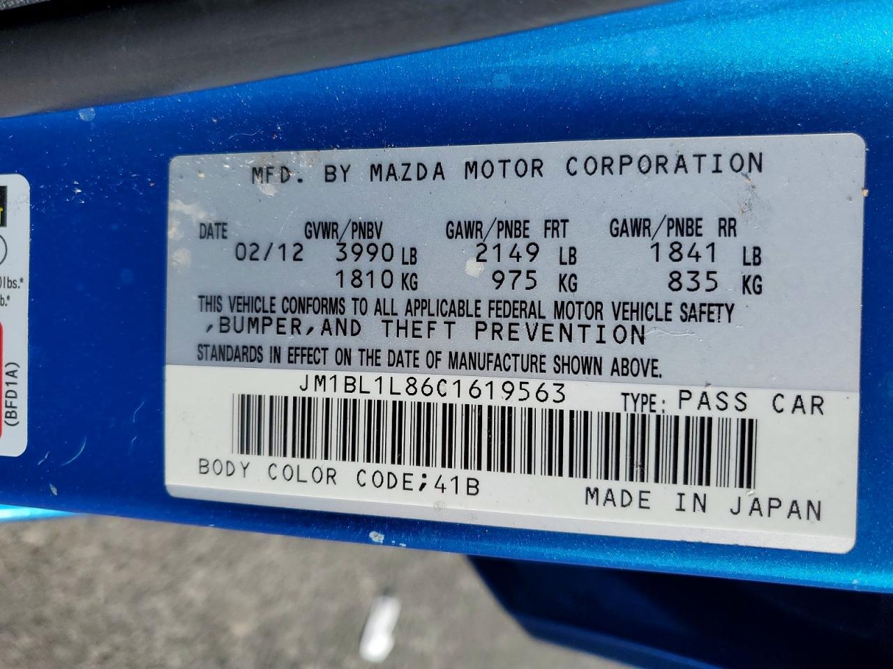 2012 MAZDA 3