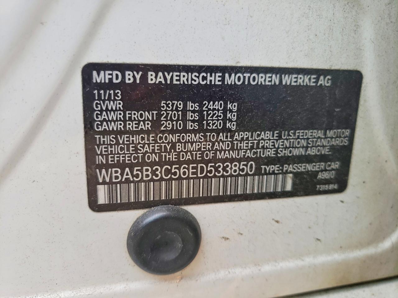 2014 BMW 5 SERIES