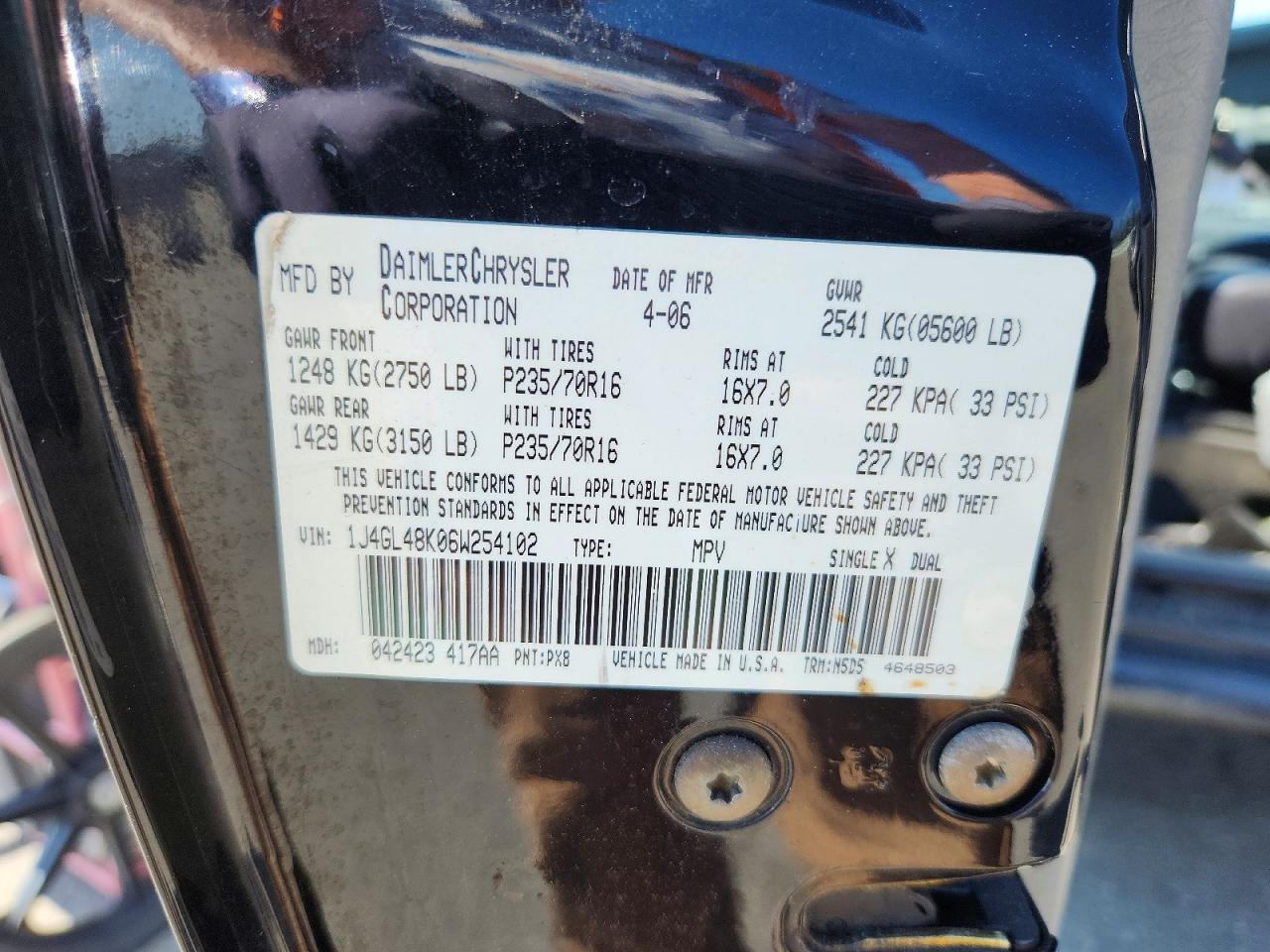 2006 JEEP LIBERTY