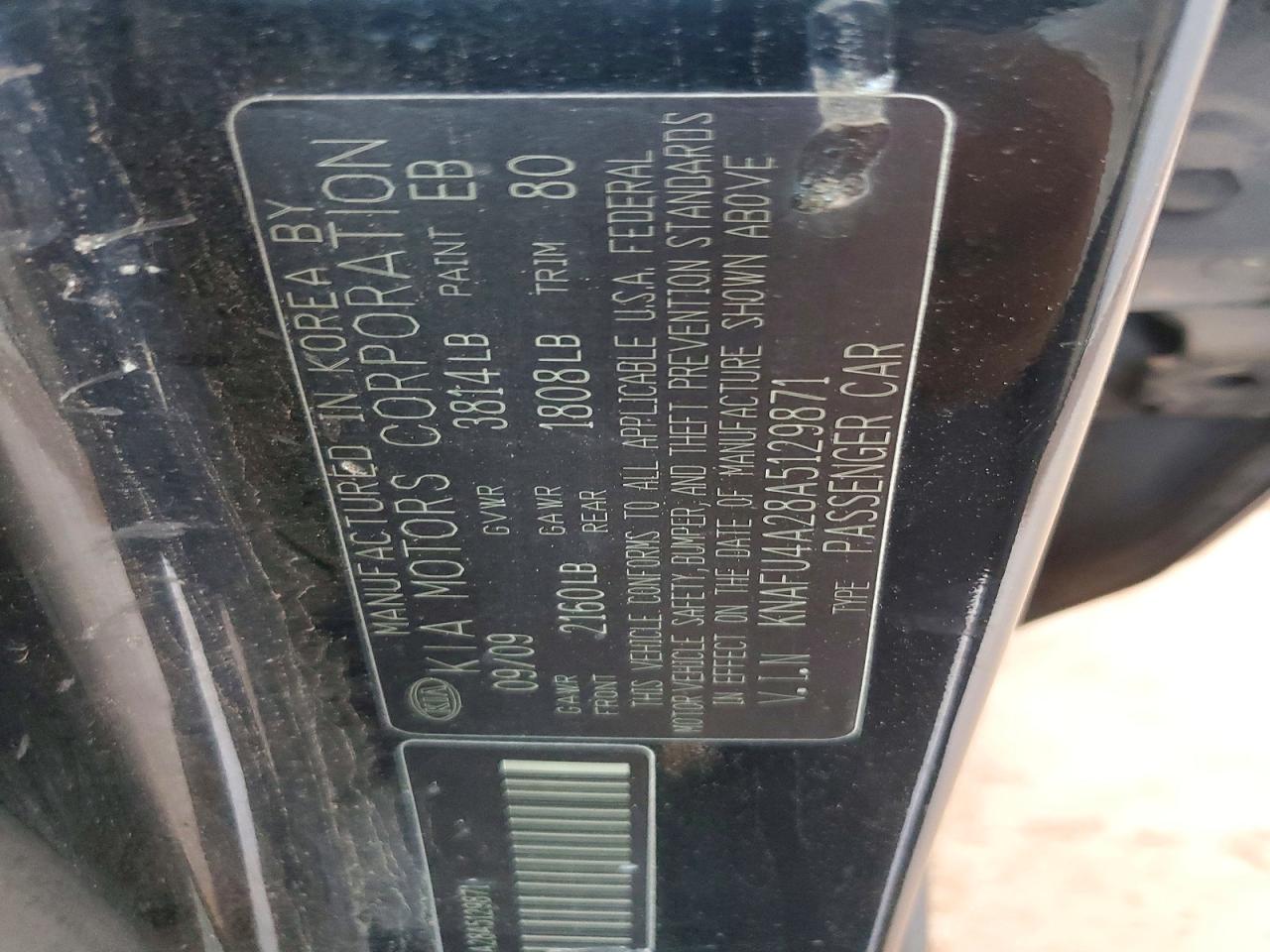 2010 KIA FORTE