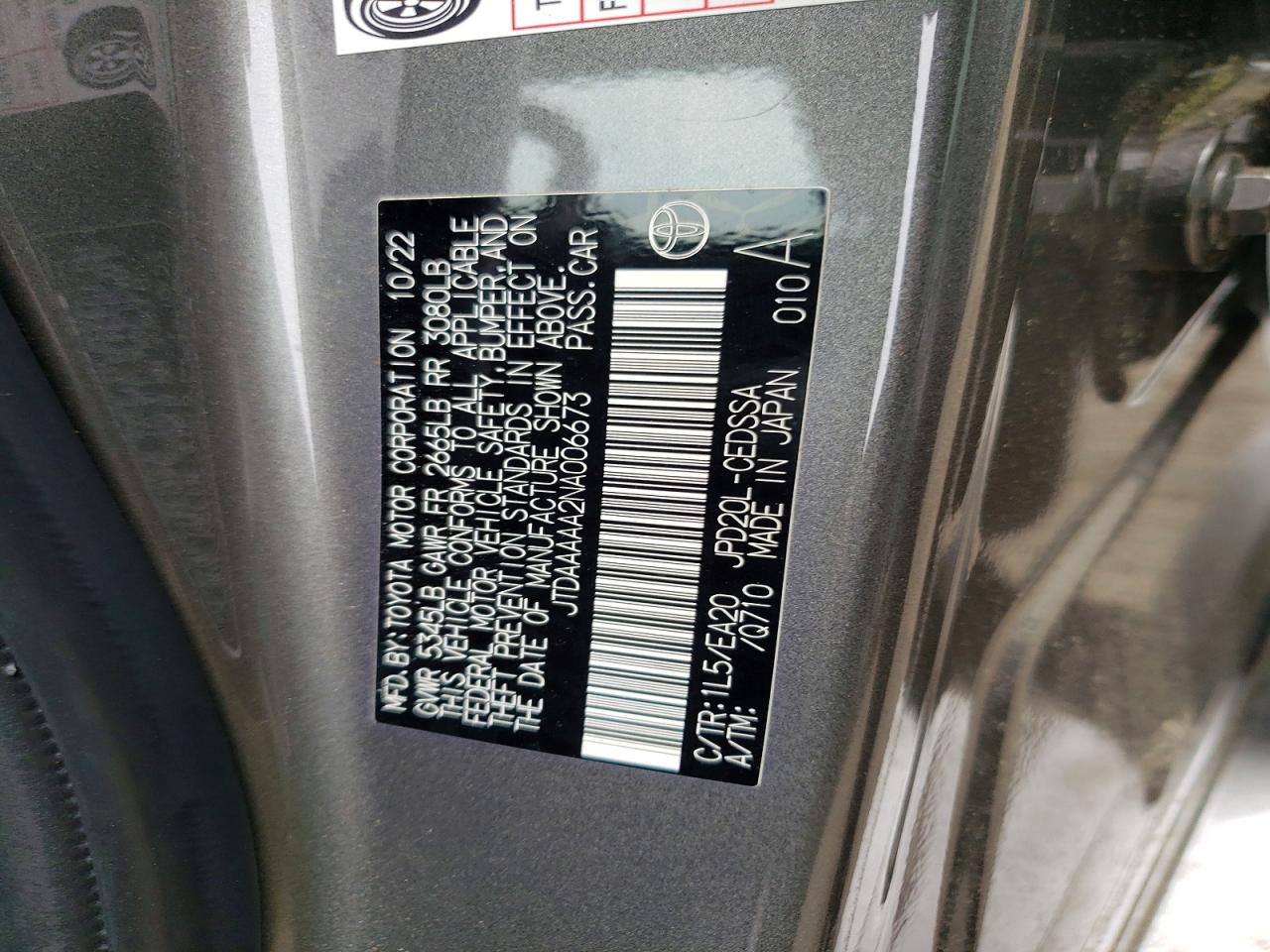 2022 TOYOTA MIRAI