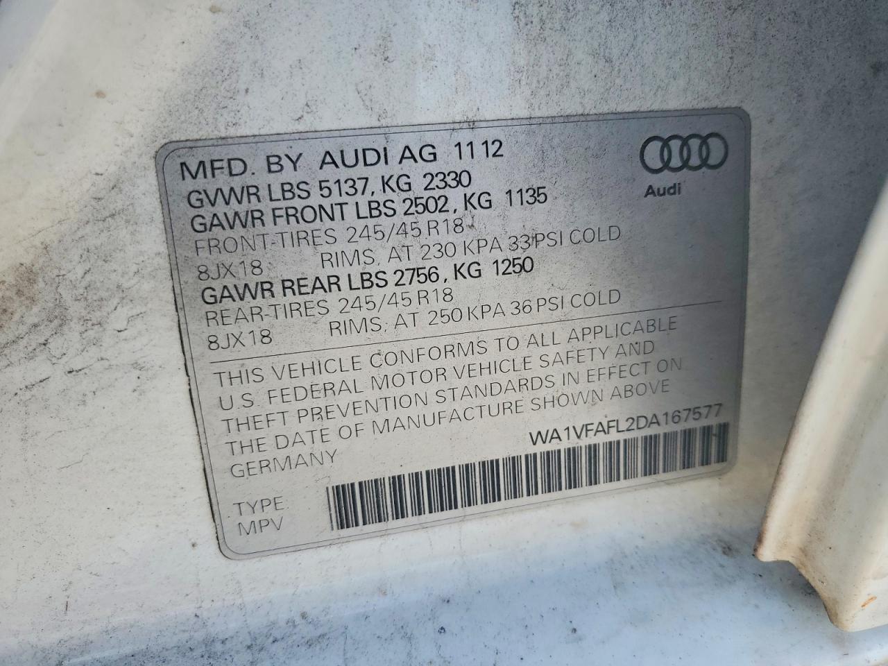 2013 AUDI A4