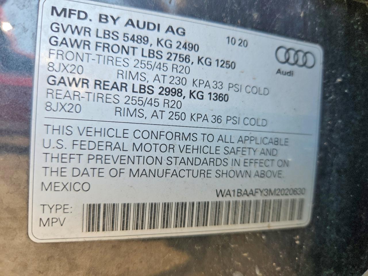 2021 AUDI Q5