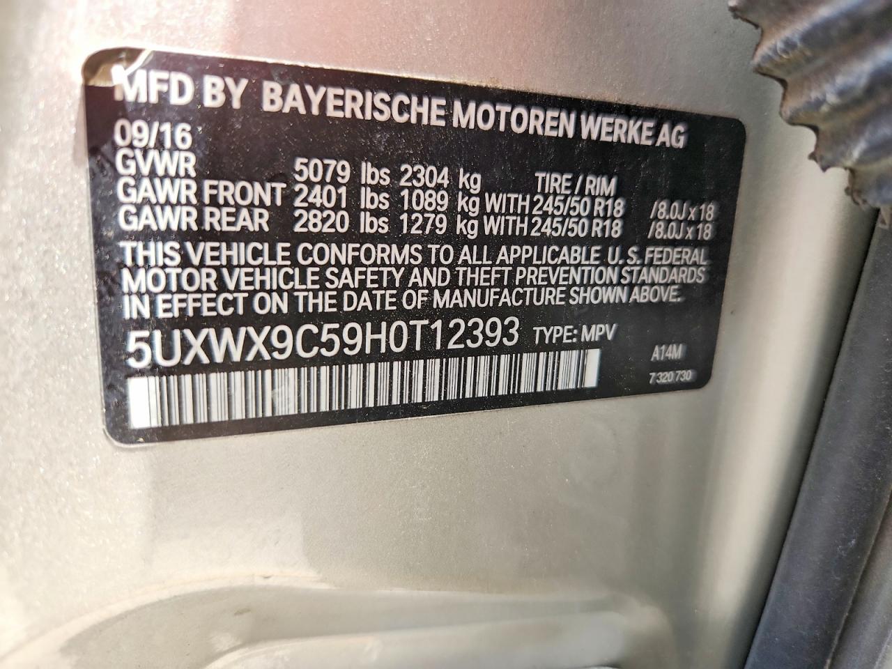 2017 BMW X3